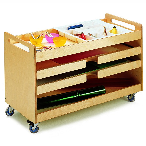 CARRELLO CON RIPIANI ESTRAIBILI