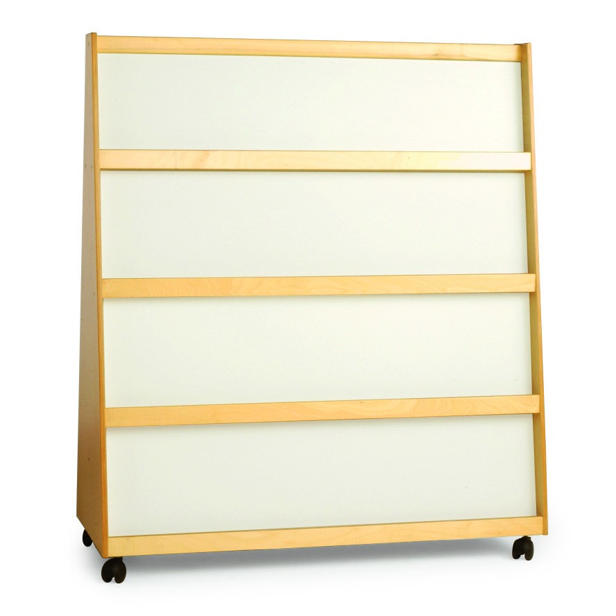 ESPOSITORE PICCOLO BIFRONTE SU RUOTE