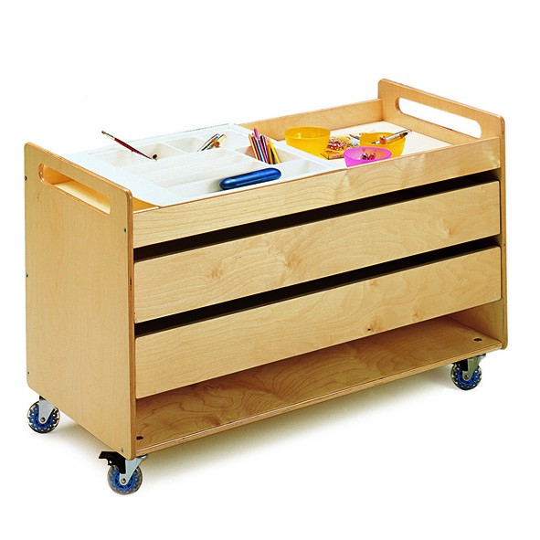 CARRELLO CON CASSETTI ESTRAIBILI