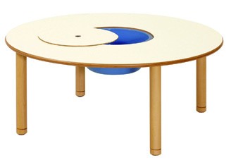 TAVOLO MANIPOLAZIONE CON VASCA E COPERCHIO