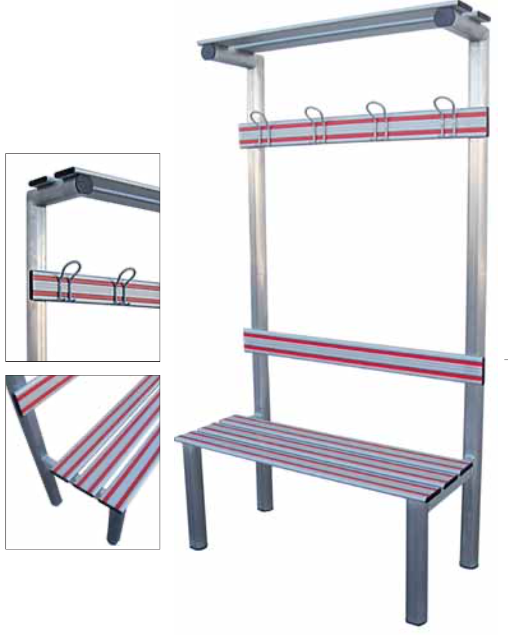 PANCHE SPOGLIATOIO IN ALLUMINIO