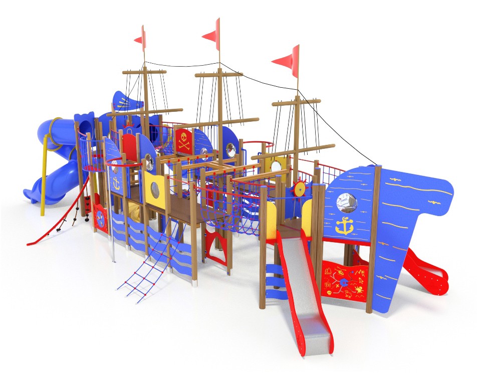 GALEONE CON SCIVOLO A TUBO