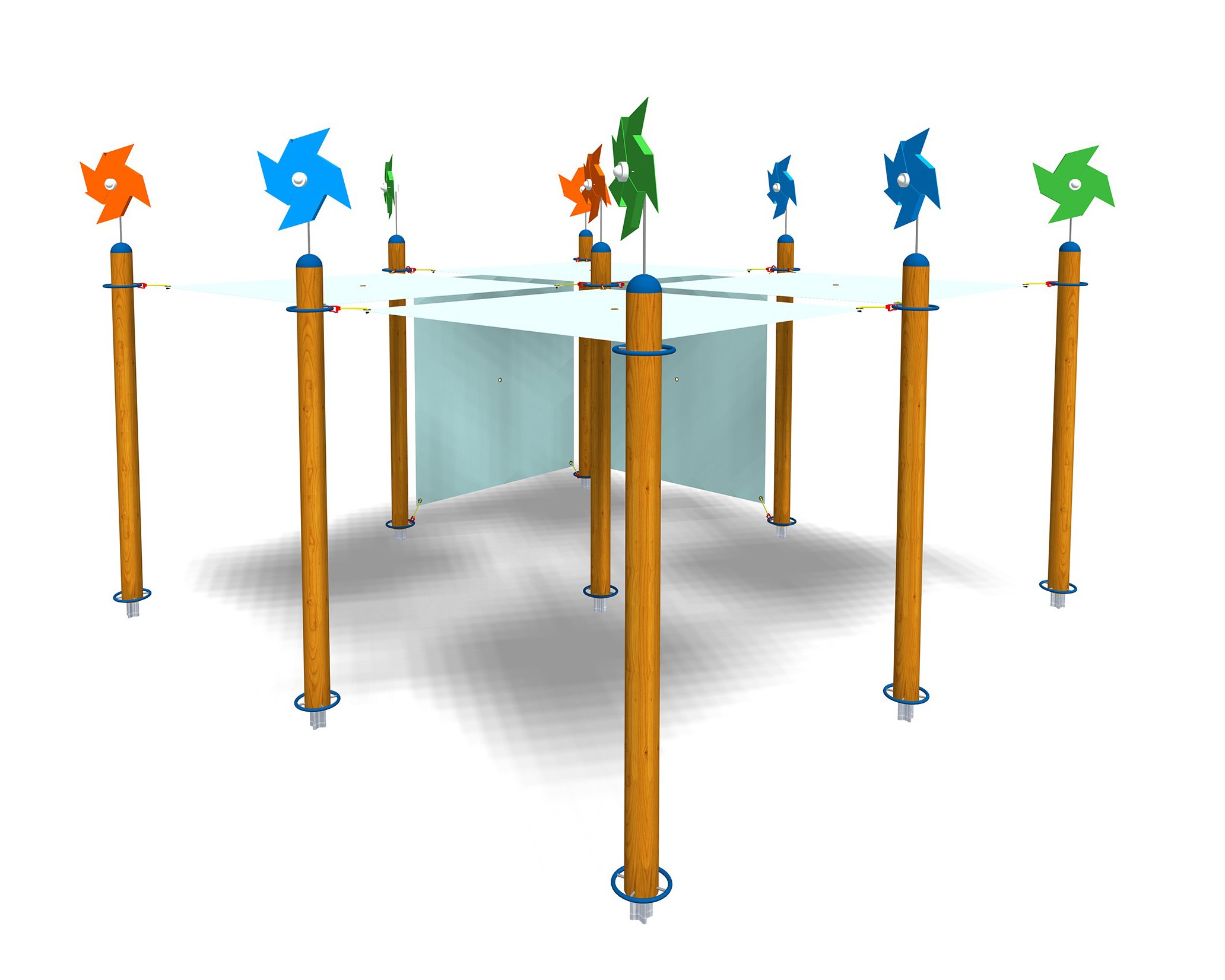 GIRASOLE 9 PALI E 6 TELI