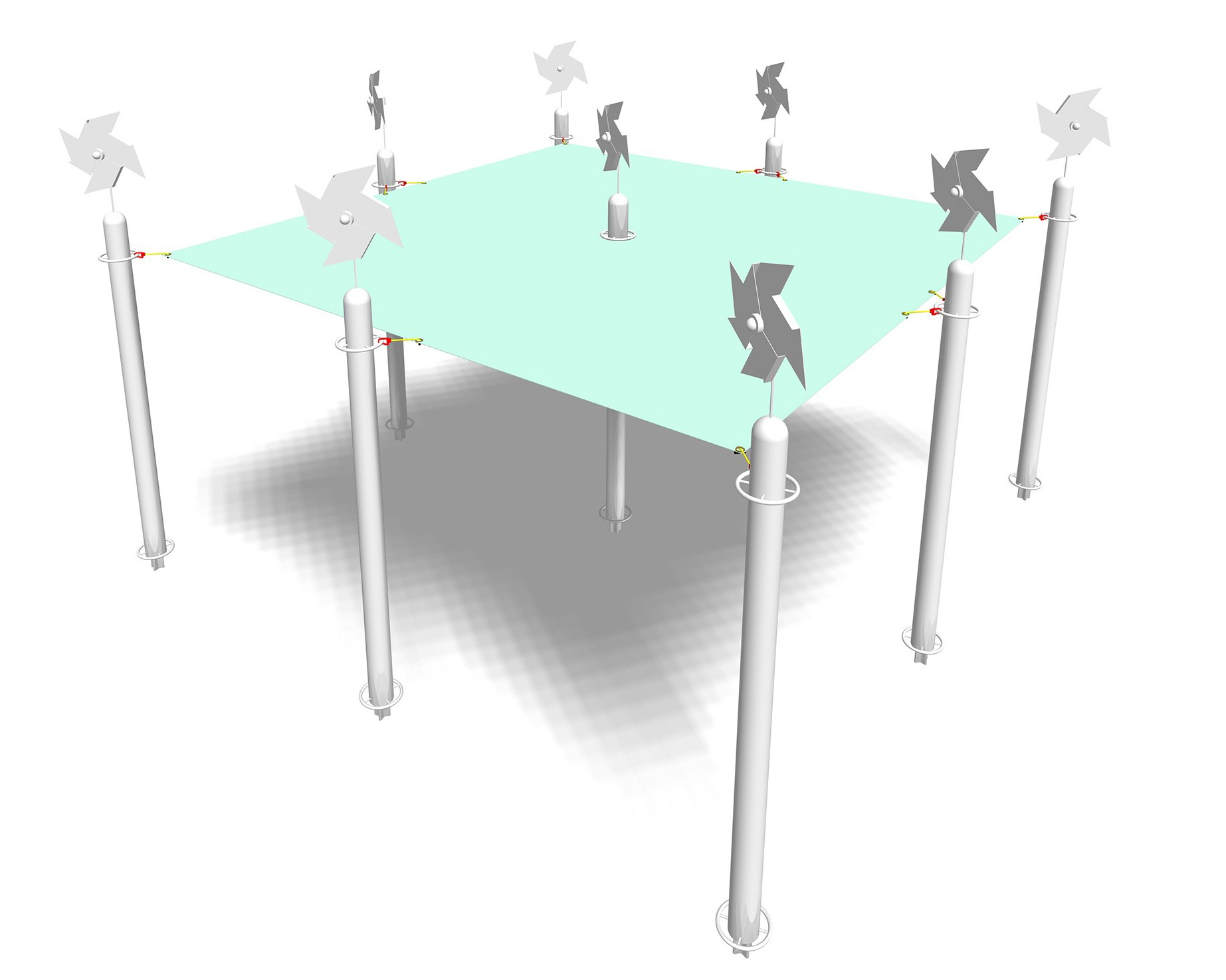 GIRASOLE 9 PALI E 6 TELI