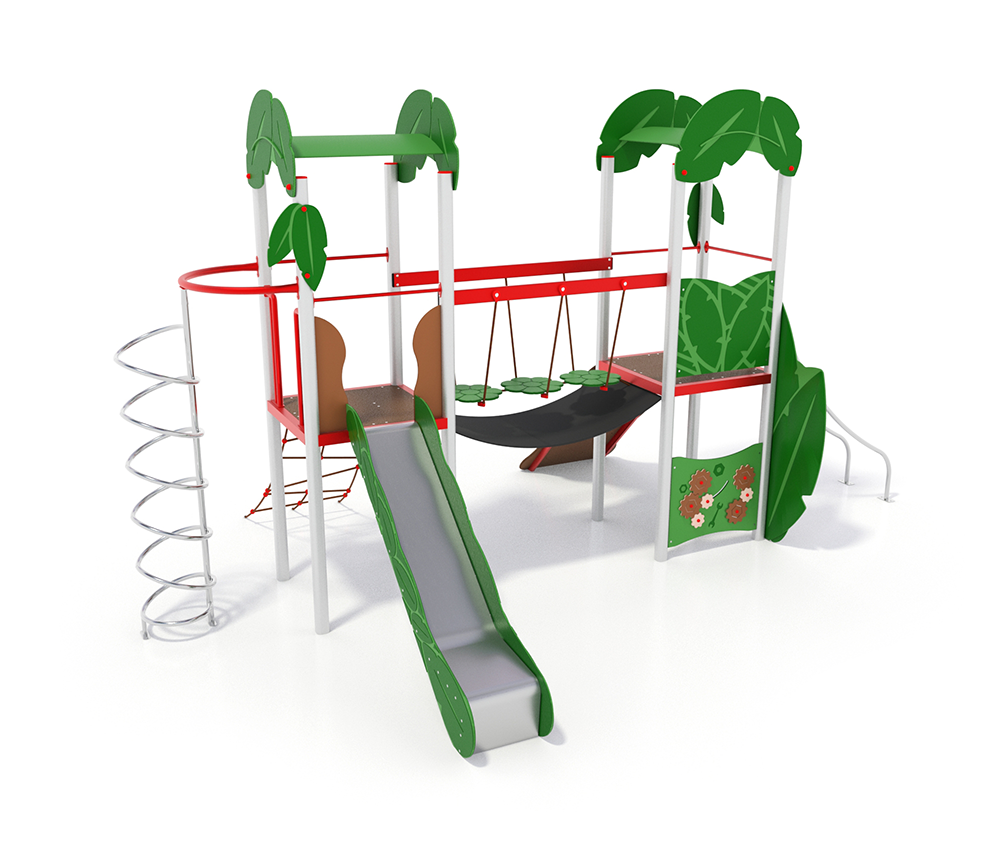 MERLINO CON SPIRALE E SCIVOLO LEAVES