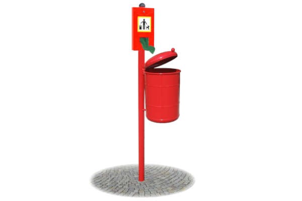 CESTINO BORA CON DISPENSER BUSTE