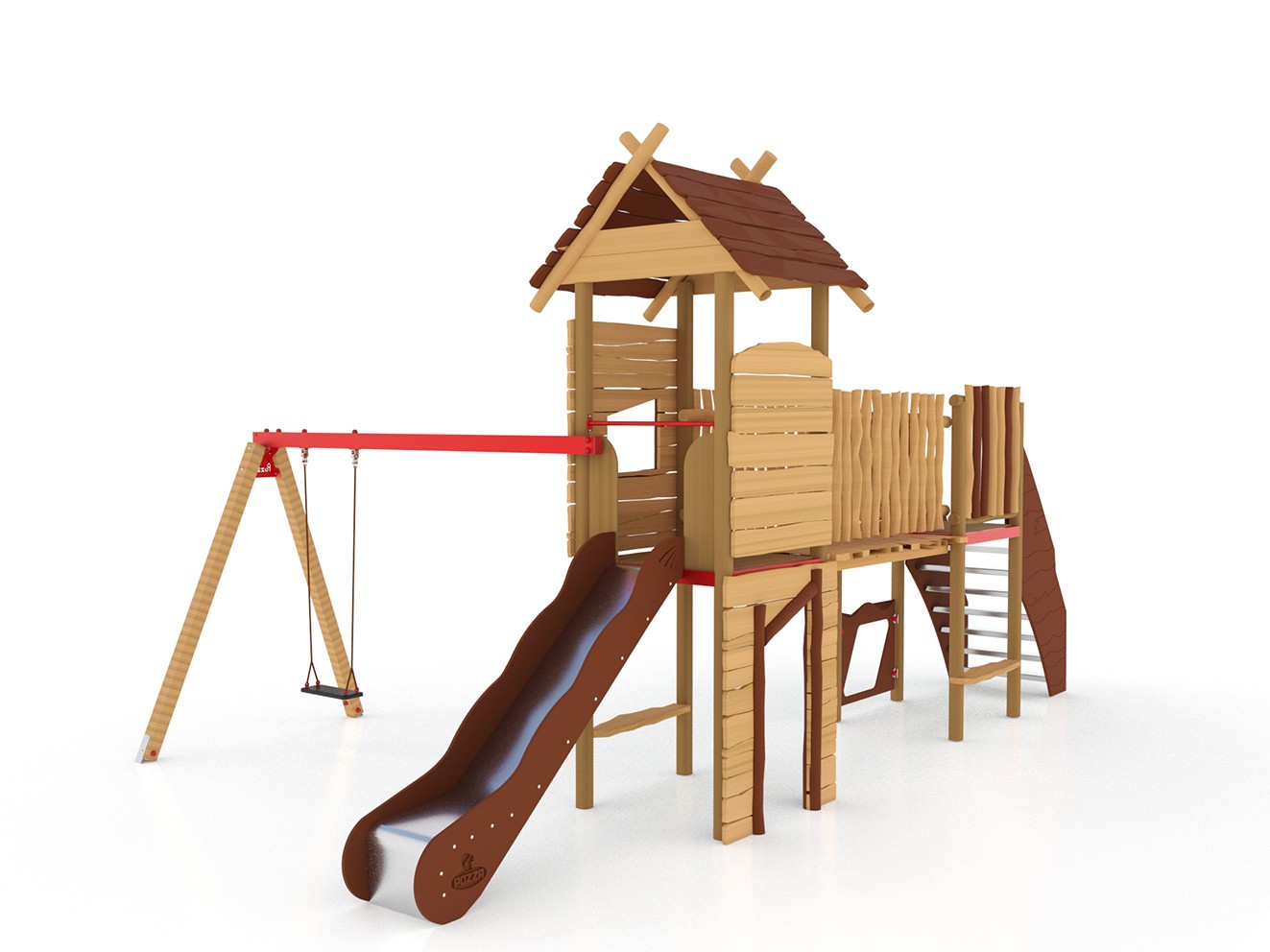 MERLINO CON PASSERELLA E ALTALENA PRIMTIV