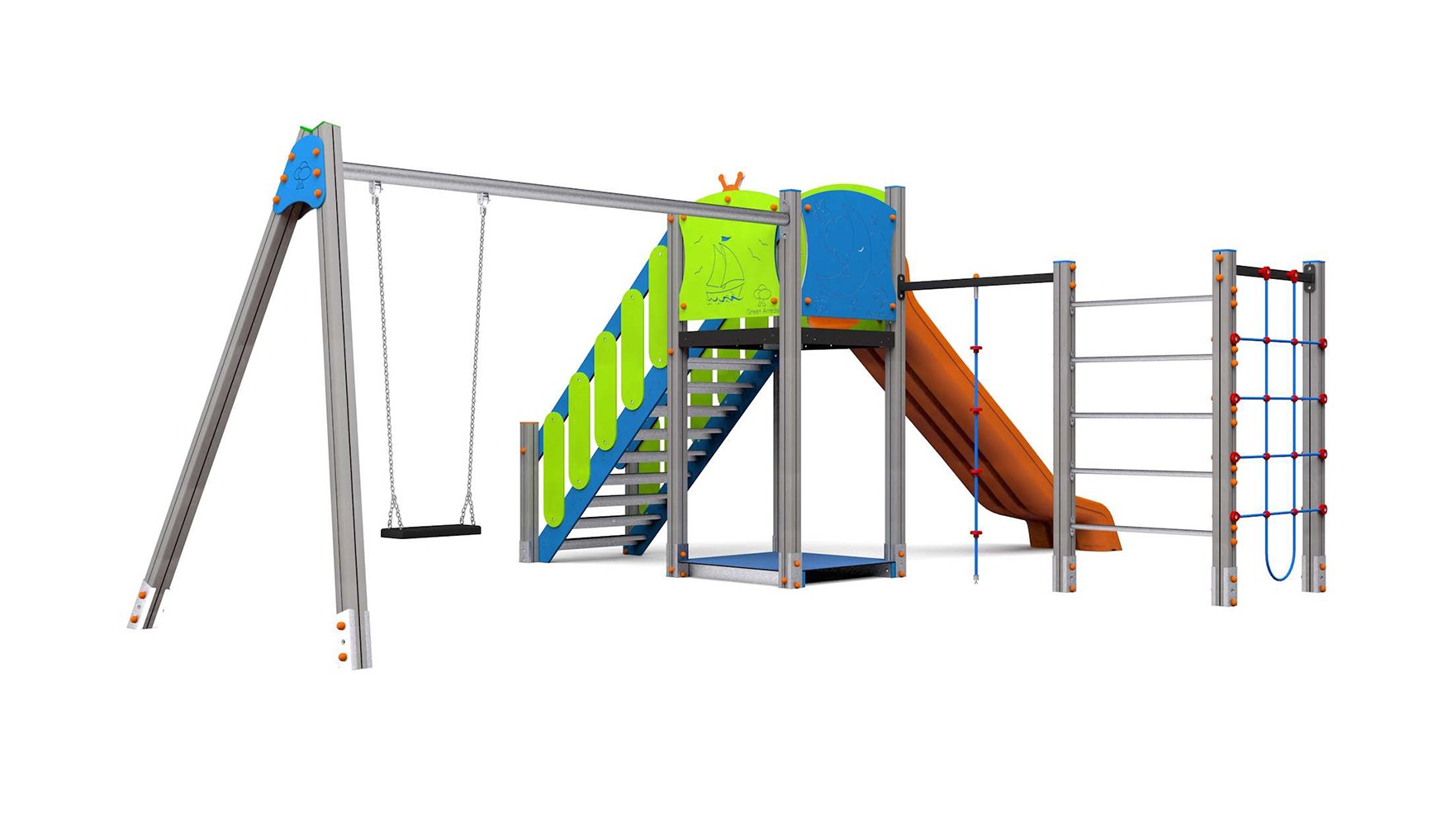 AIRONE CON ALTALENA E PALESTRA