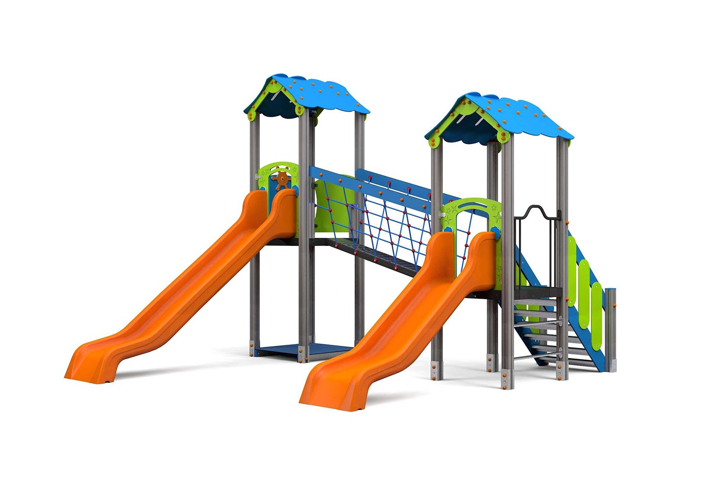 CERBIATTO CON 2 SCIVOLI E PONTE FUNI