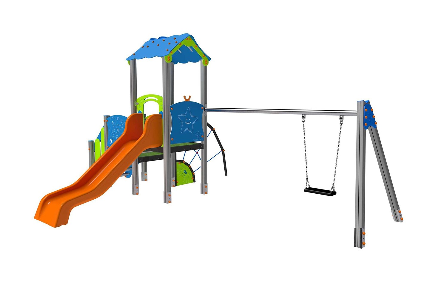 MARMOTTA CON ALTALENA BABY E PALESTRA SPIDER