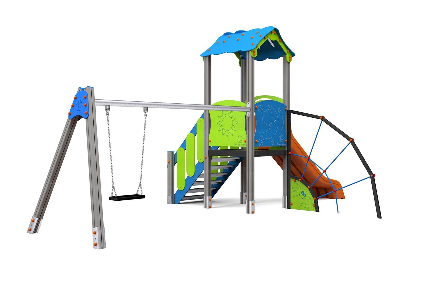 ORSETTO CON ALTALENA BABY E PALESTRA SPIDER